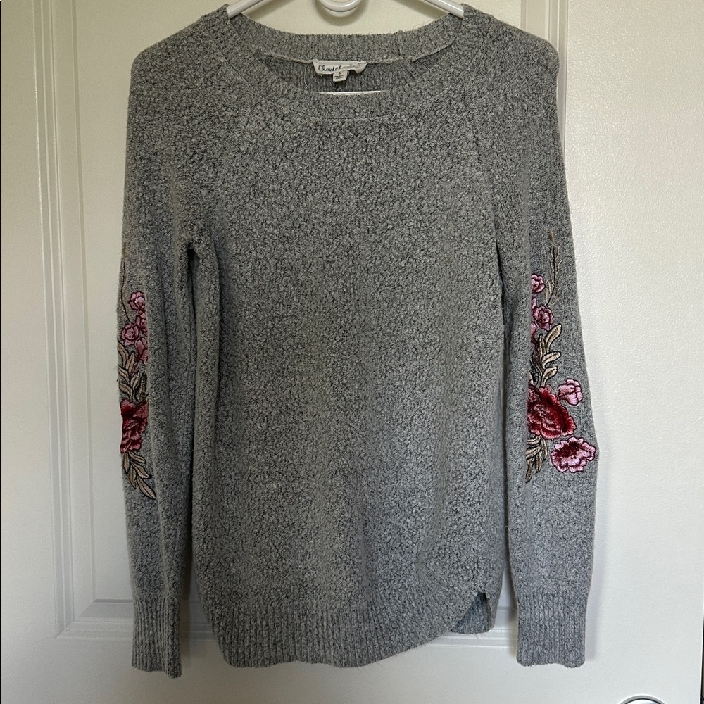 Cloud Chaser Gray Knit Sweater
